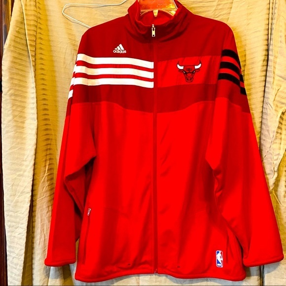 adidas NBA Chicago Bulls Jacket - Picture 1 of 16